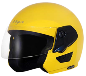 Vega Cruiser Open Face Helmet yellow color