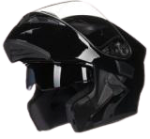 ILM Motorcycle Dual Visor Flip up Modular Full Face Helmet